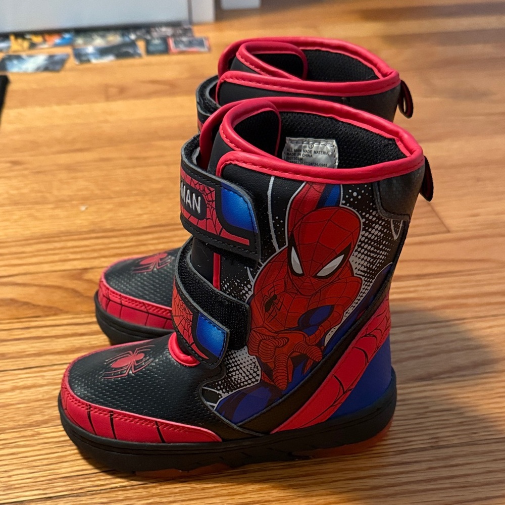 Spider-Man Kids Boots Size 11
